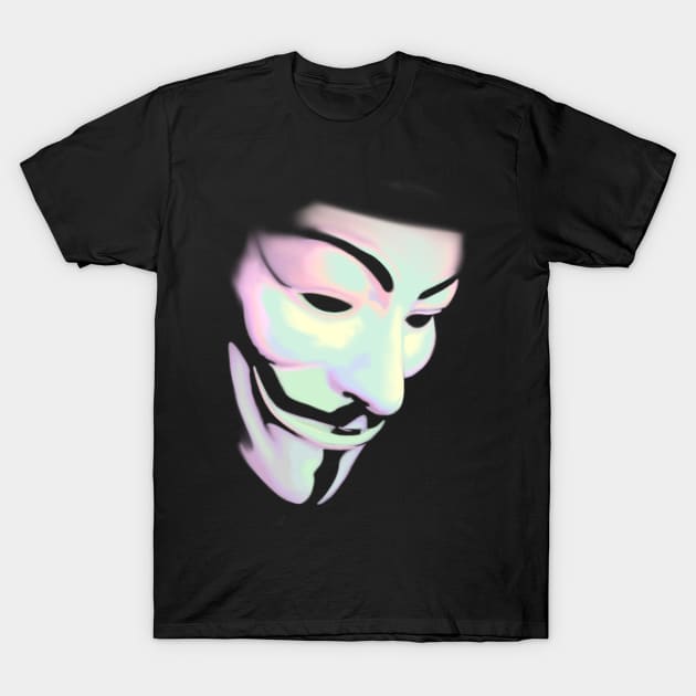 V for Vendetta Guy Fawkes Mask T-Shirt by Art And Soul